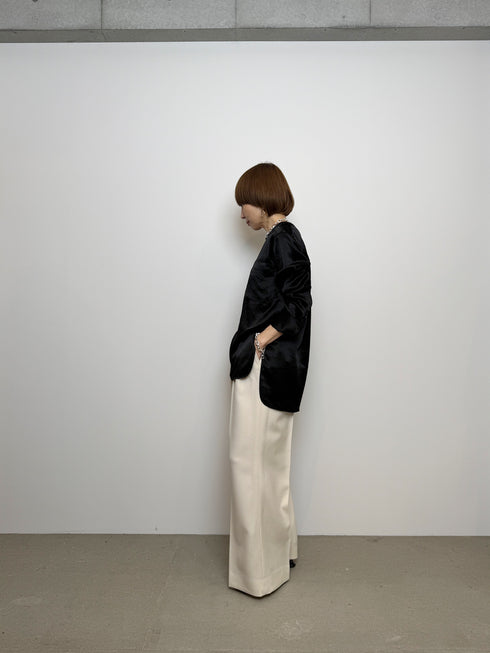 plain satin shirt